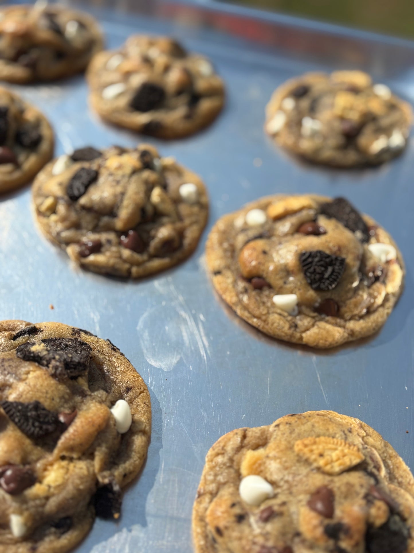 Loaded oreo chocolate chip cookies