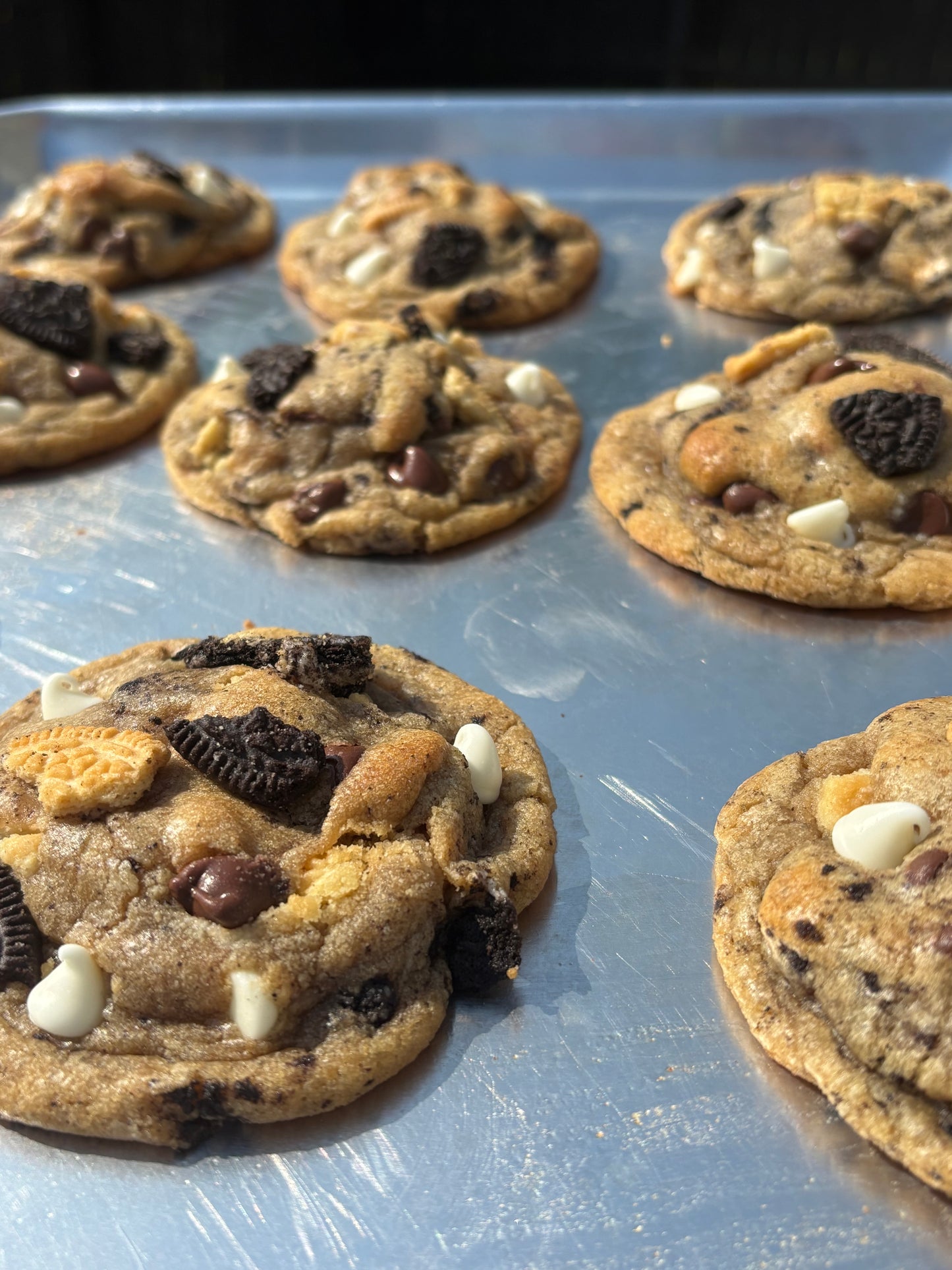 Loaded oreo chocolate chip cookies
