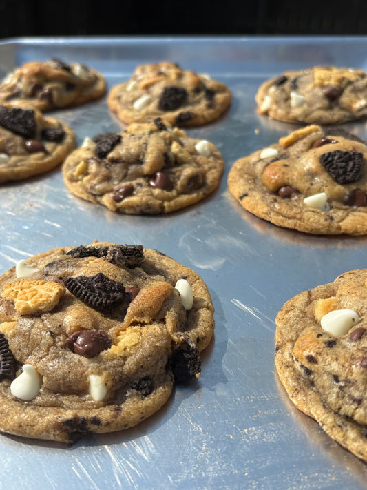 Loaded oreo chocolate chip cookies
